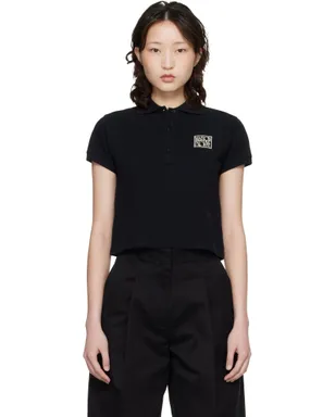 Maison Kitsuné 'Maison Kitsune' Stamp クロップド ポロシャツ - サムネイル1