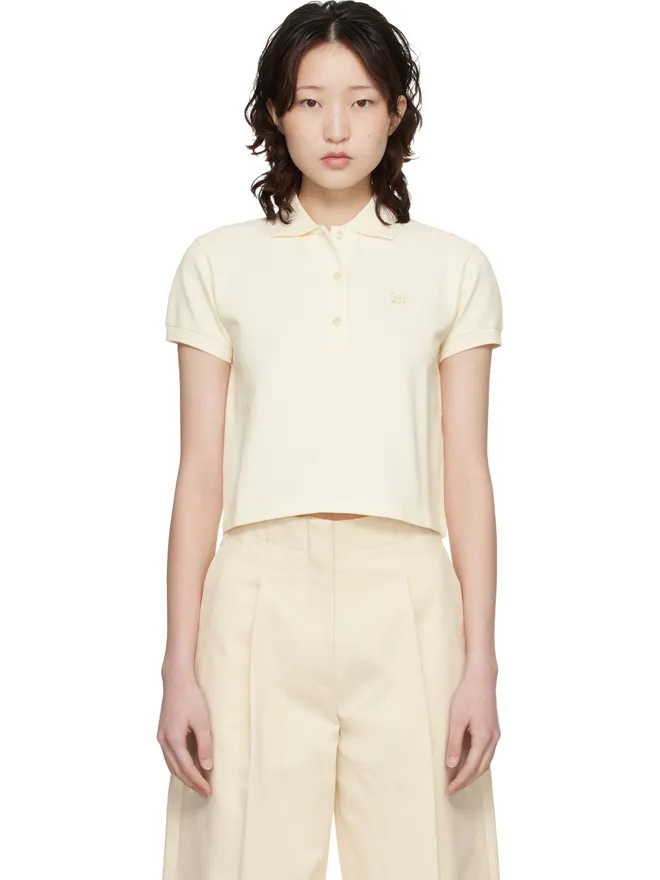 Maison Kitsuné Maison Kitsuné ベビーフォックス クロップド ポロシャツの商品画像