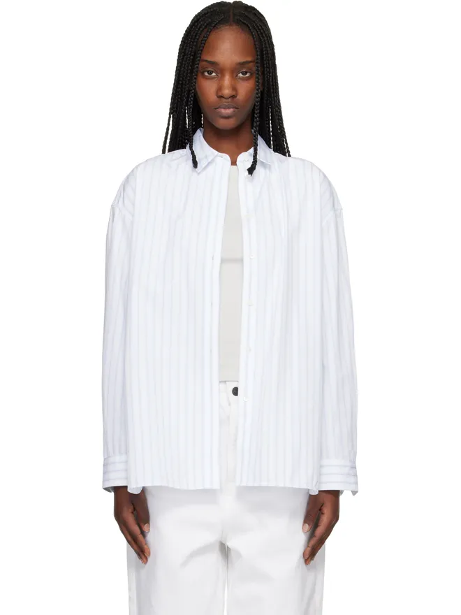 Maison Kitsuné Maison Kitsuné ストライプ ボーイフレンドシャツの商品画像