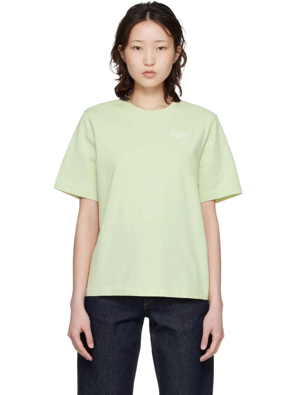 Maison Kitsuné 'Maison Kitsune' Handwriting コンフォート Tシャツ - 画像1