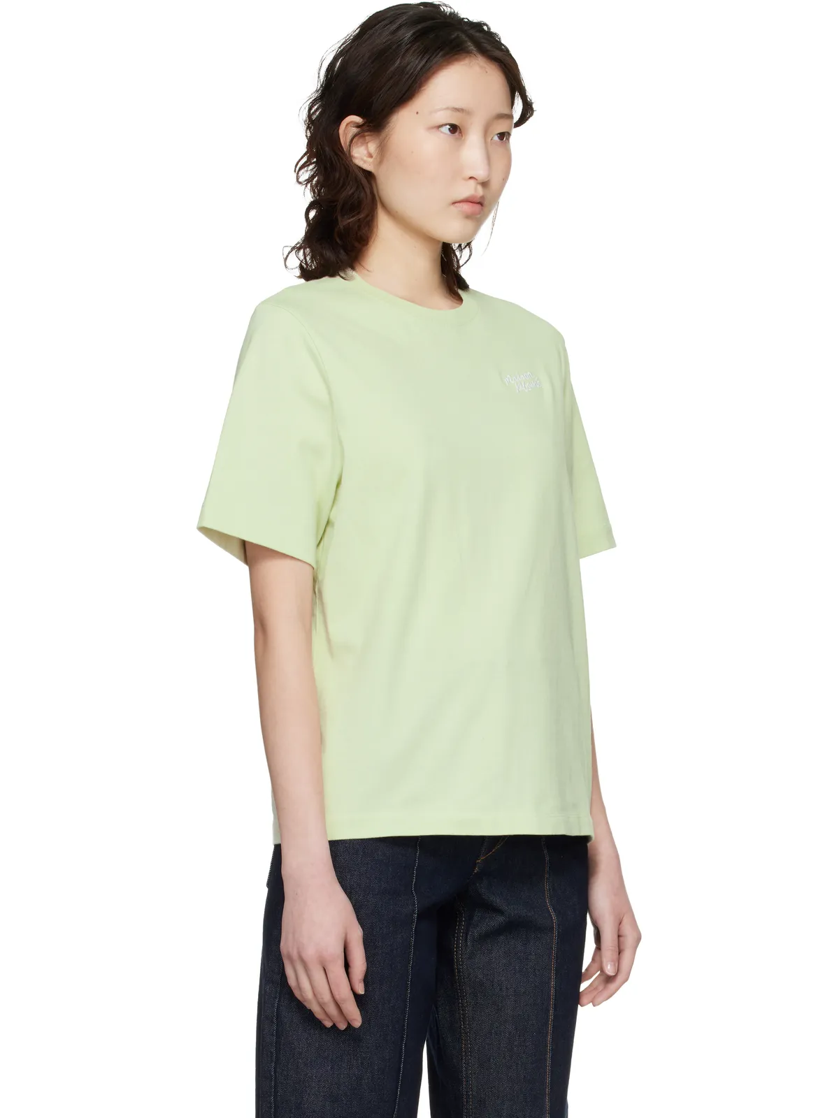 Maison Kitsuné 'Maison Kitsune' Handwriting コンフォート Tシャツ - 画像2