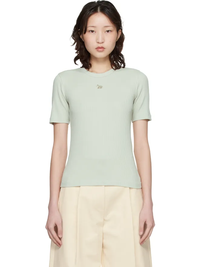 Maison Kitsuné Maison Kitsuné ベビーフォックス リブ フィット Tシャツの商品画像