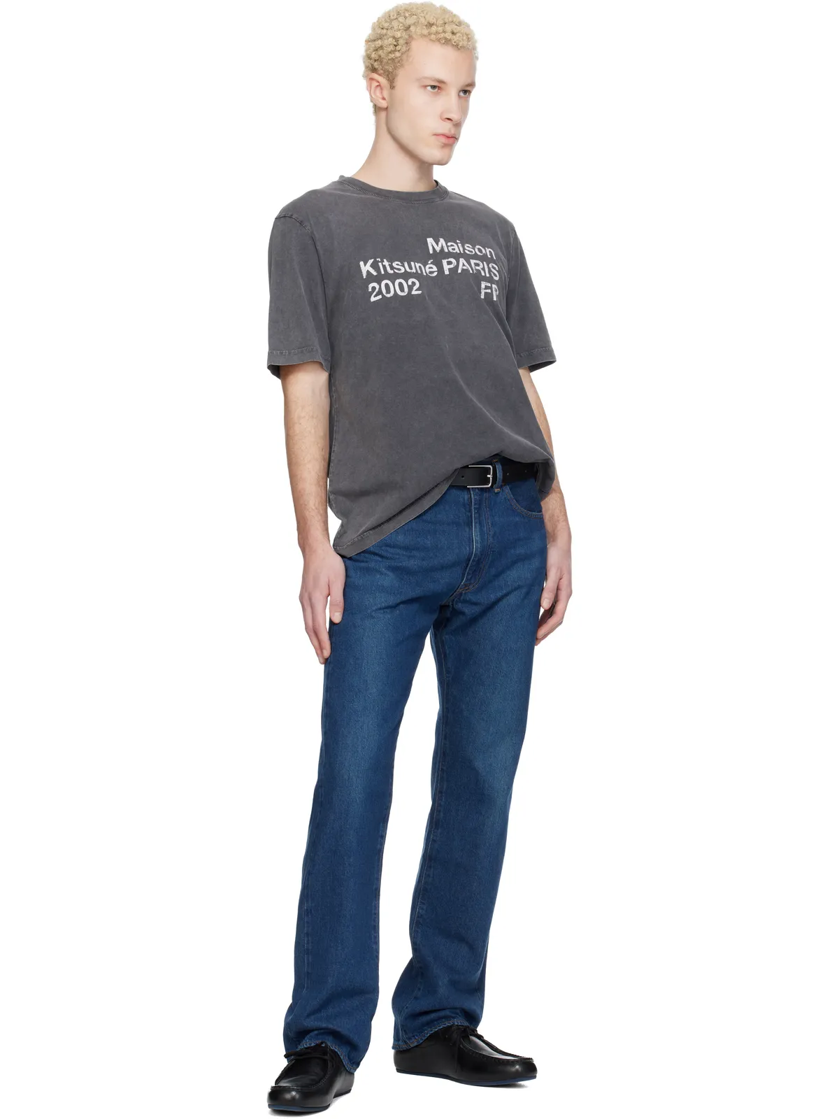 Maison Kitsuné KUROエディション Selvedge Voyage ジーンズ - 画像4