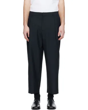 Maison Kitsuné クロップド タックパンツ - サムネイル1