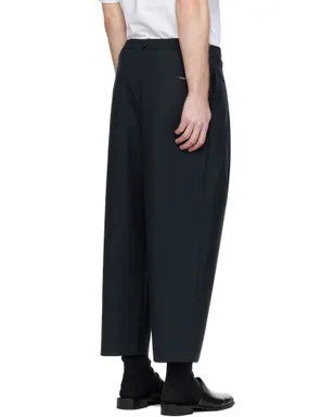Maison Kitsuné クロップド タックパンツ - サムネイル3