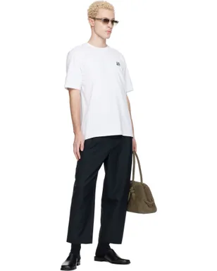 Maison Kitsuné クロップド タックパンツ - サムネイル4