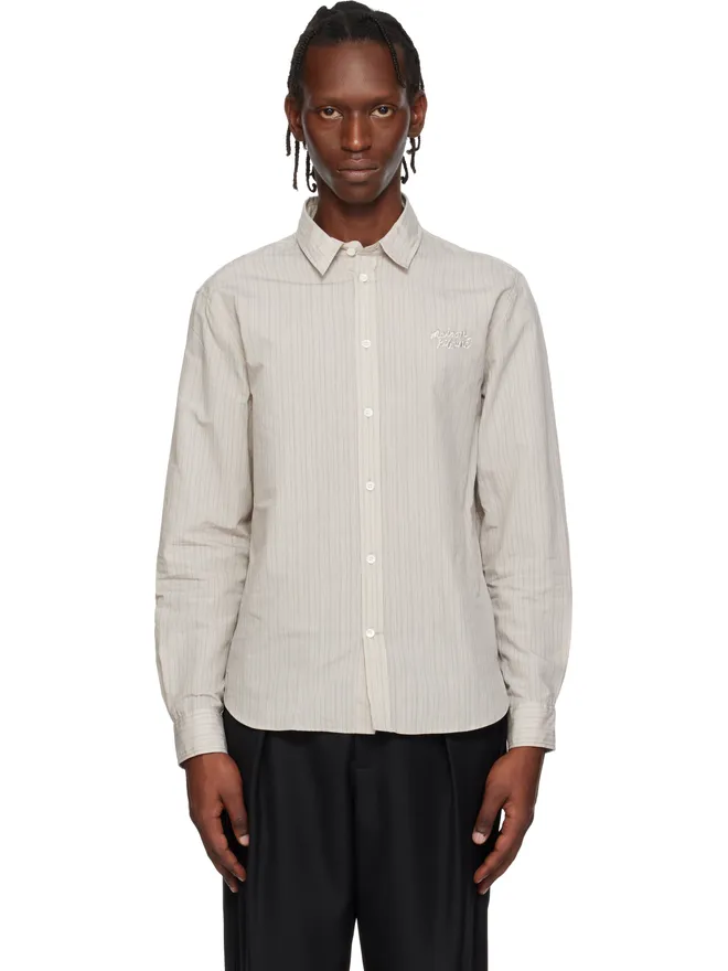 Maison Kitsuné Maison Kitsuné 'Maison Kitsuné' Handwriting カジュアル シャツの商品画像