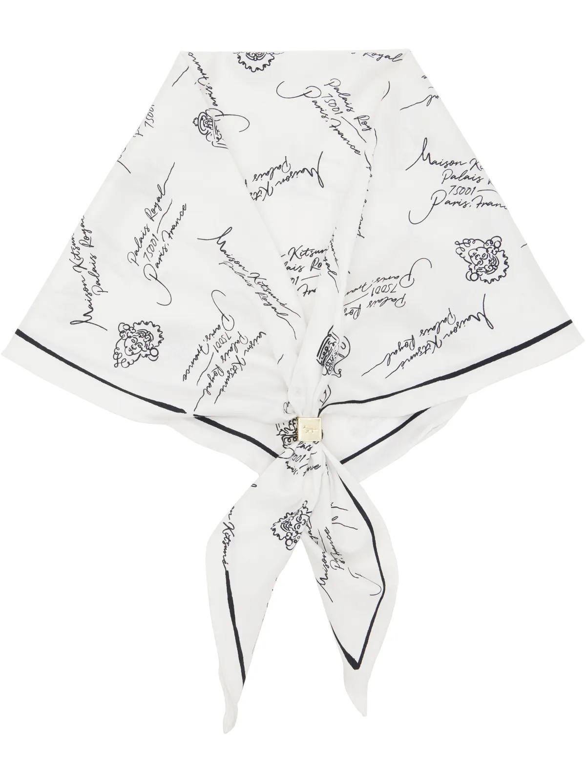 Maison Kitsuné Poetic Paris スカーフ - 画像1