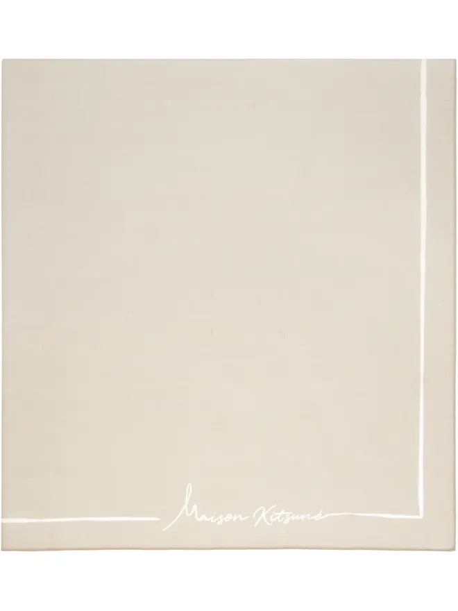 Maison Kitsuné Maison Kitsuné Poetic Script スカーフの商品画像