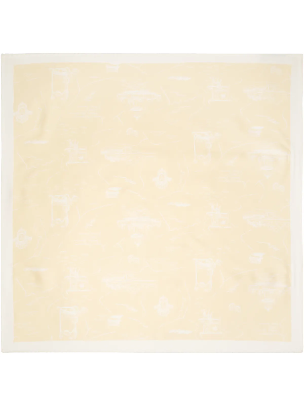 Maison Kitsuné Parisian Map シルク スカーフ - 画像1