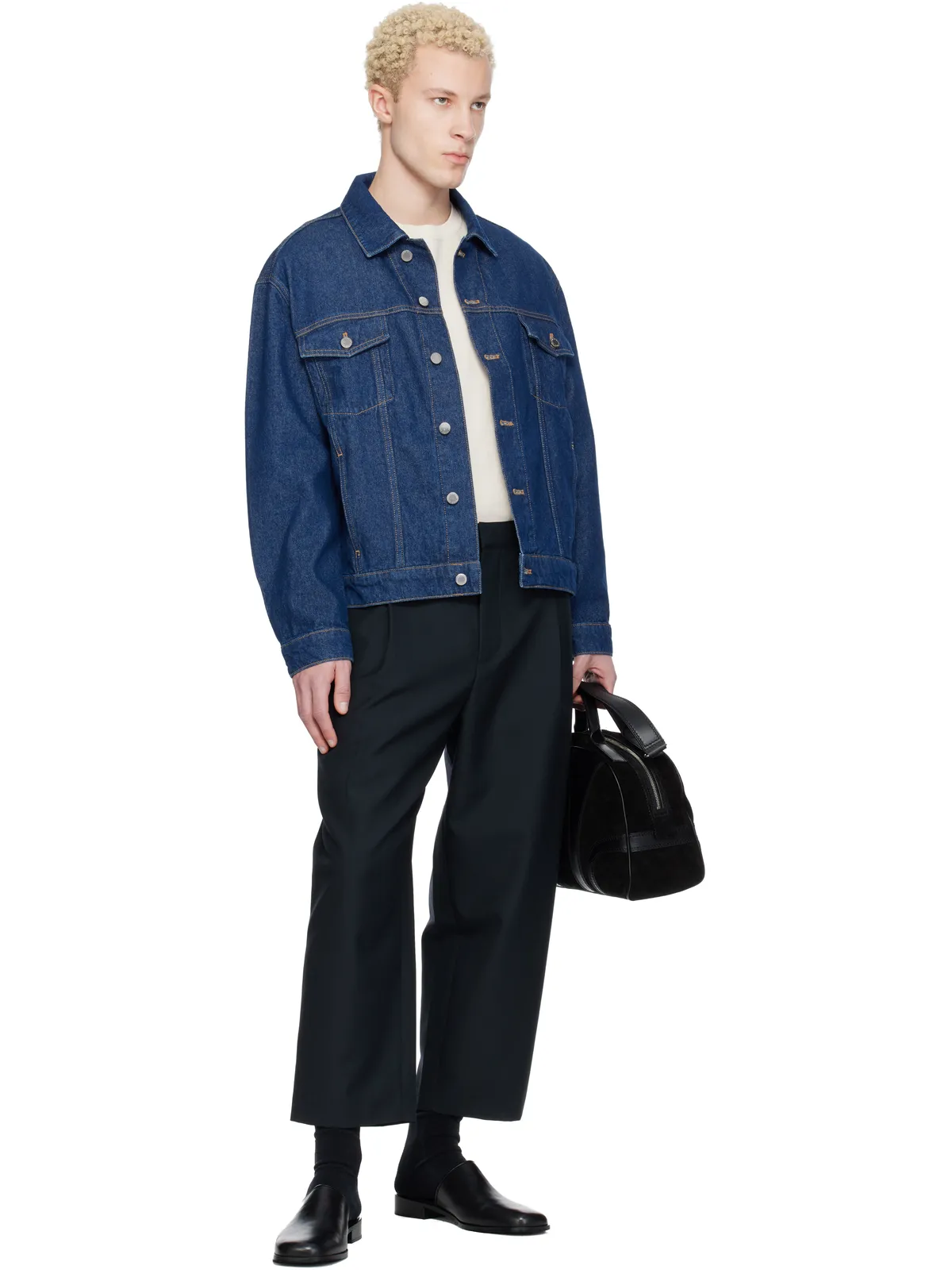 Maison Kitsuné デニム トラッカージャケット - 画像4