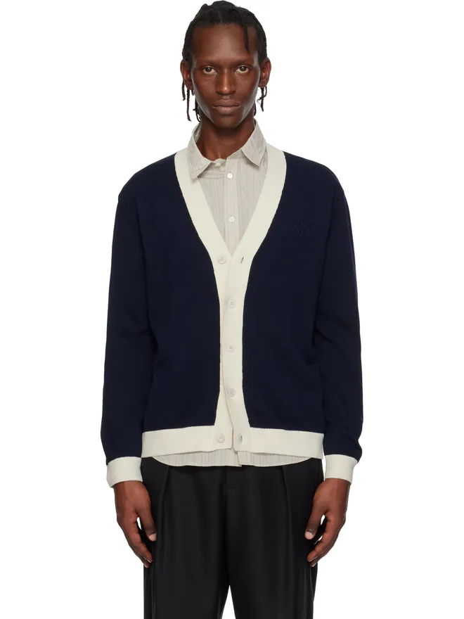 Maison Kitsuné Maison Kitsuné Contrasted コットン コンフォート カーディガンの商品画像