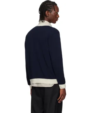 Maison Kitsuné Contrasted コットン コンフォート カーディガン - サムネイル3
