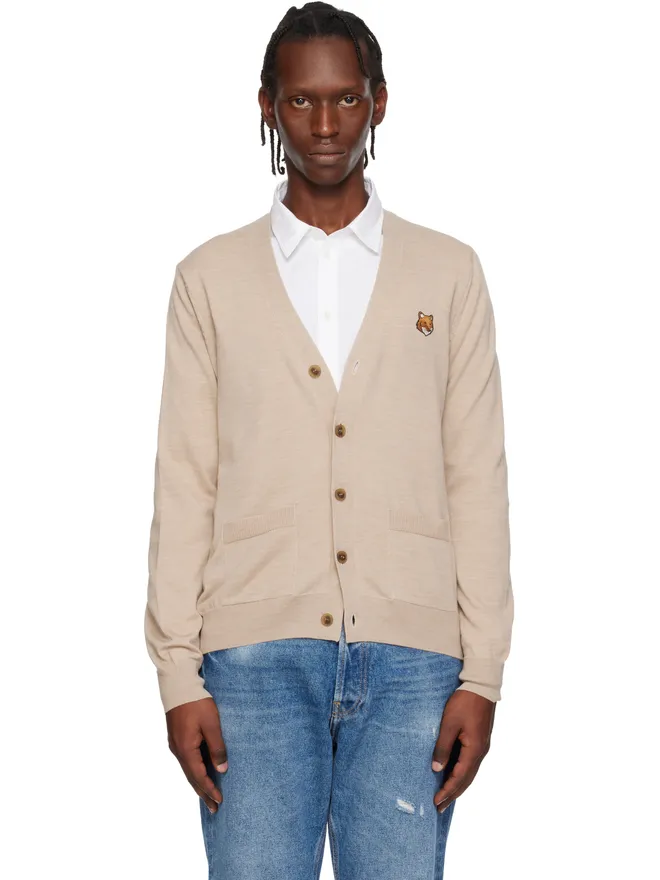Maison Kitsuné Maison Kitsuné フォックスヘッド メリノ レギュラー カーディガンの商品画像