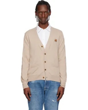Maison Kitsuné フォックスヘッド メリノ レギュラー カーディガン - サムネイル1