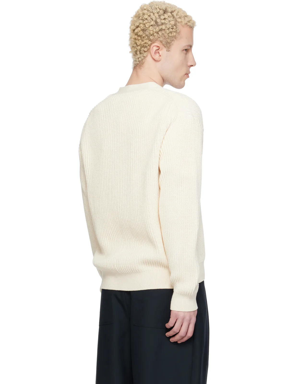 Maison Kitsuné フォックスヘッド コットンリブ カーディガン - 画像3