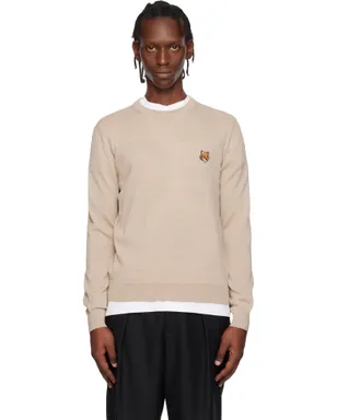 Maison Kitsuné フォックスヘッド メリノ レギュラー セーター - サムネイル1