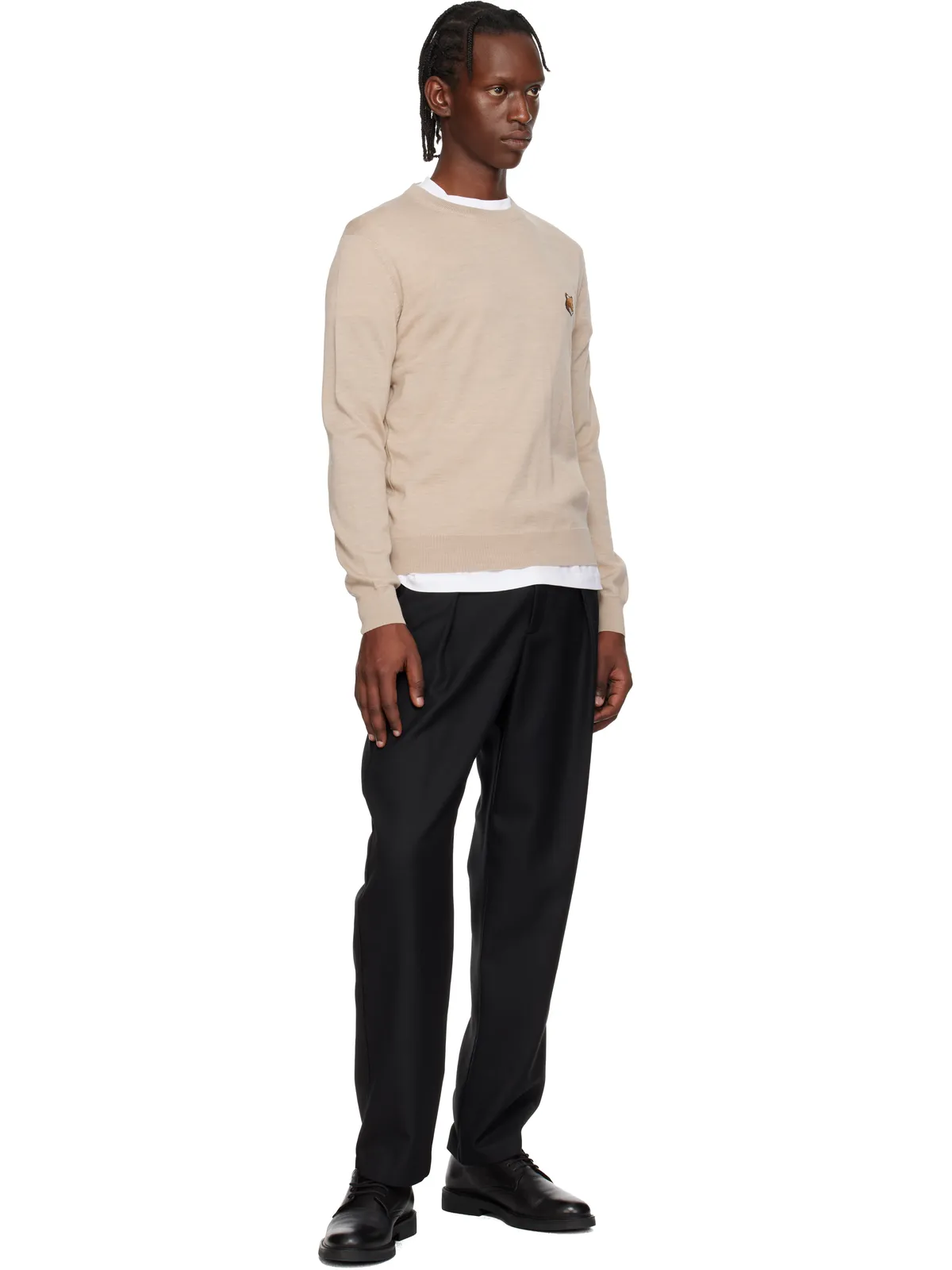 Maison Kitsuné フォックスヘッド メリノ レギュラー セーター - 画像4
