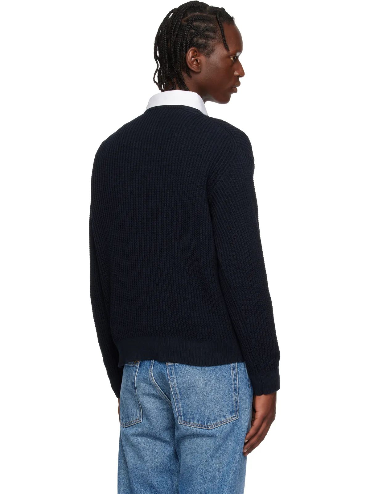 Maison Kitsuné フォックスヘッド コットンリブ セーター - 画像3