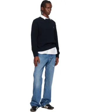 Maison Kitsuné フォックスヘッド コットンリブ セーター - サムネイル4