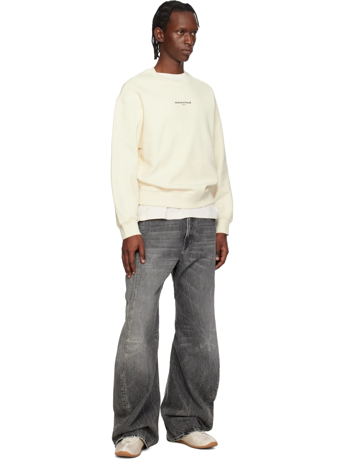 Maison Kitsuné 'Maison Kitsuné Paris' コンフォート スウェットシャツ - 画像4