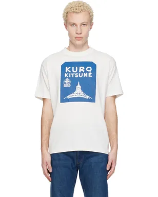 Maison Kitsuné KUROエディション Tokyo-Paris Crossroads Vintage Wash Tシャツ - サムネイル1