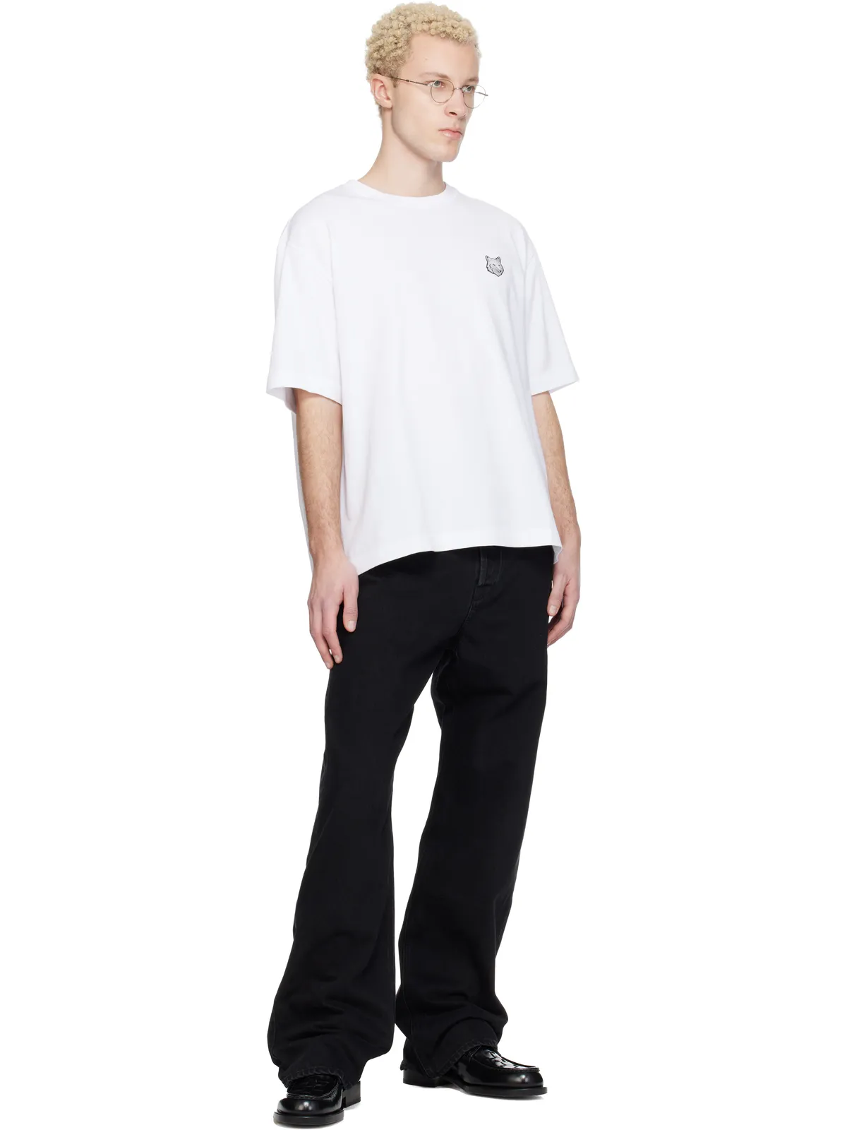 Maison Kitsuné フォックスヘッド オーバーサイズ Tシャツ - 画像4