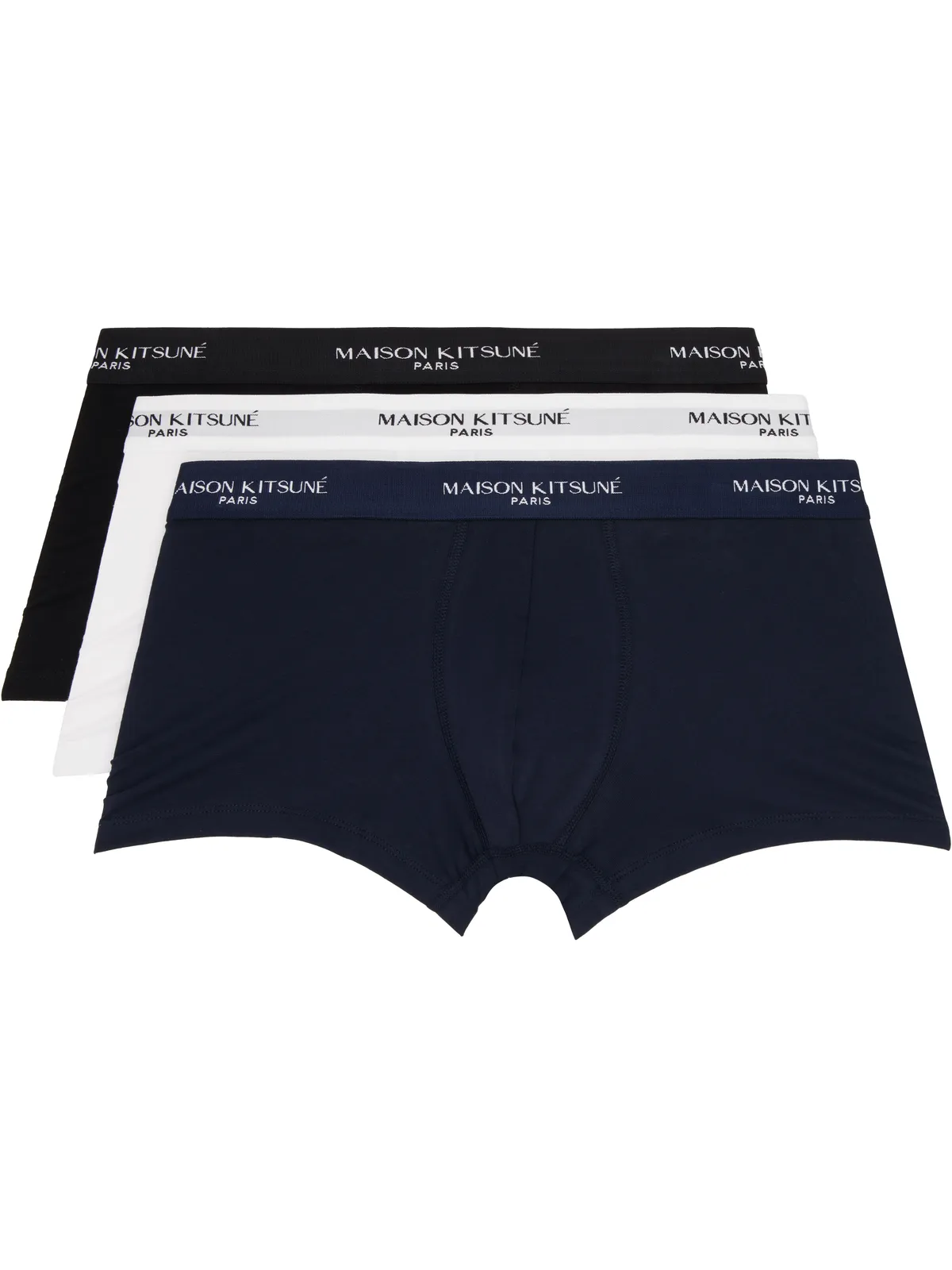 Maison Kitsuné Maison Kitsune Paris ボクサーブリーフ 3枚セット - 画像1