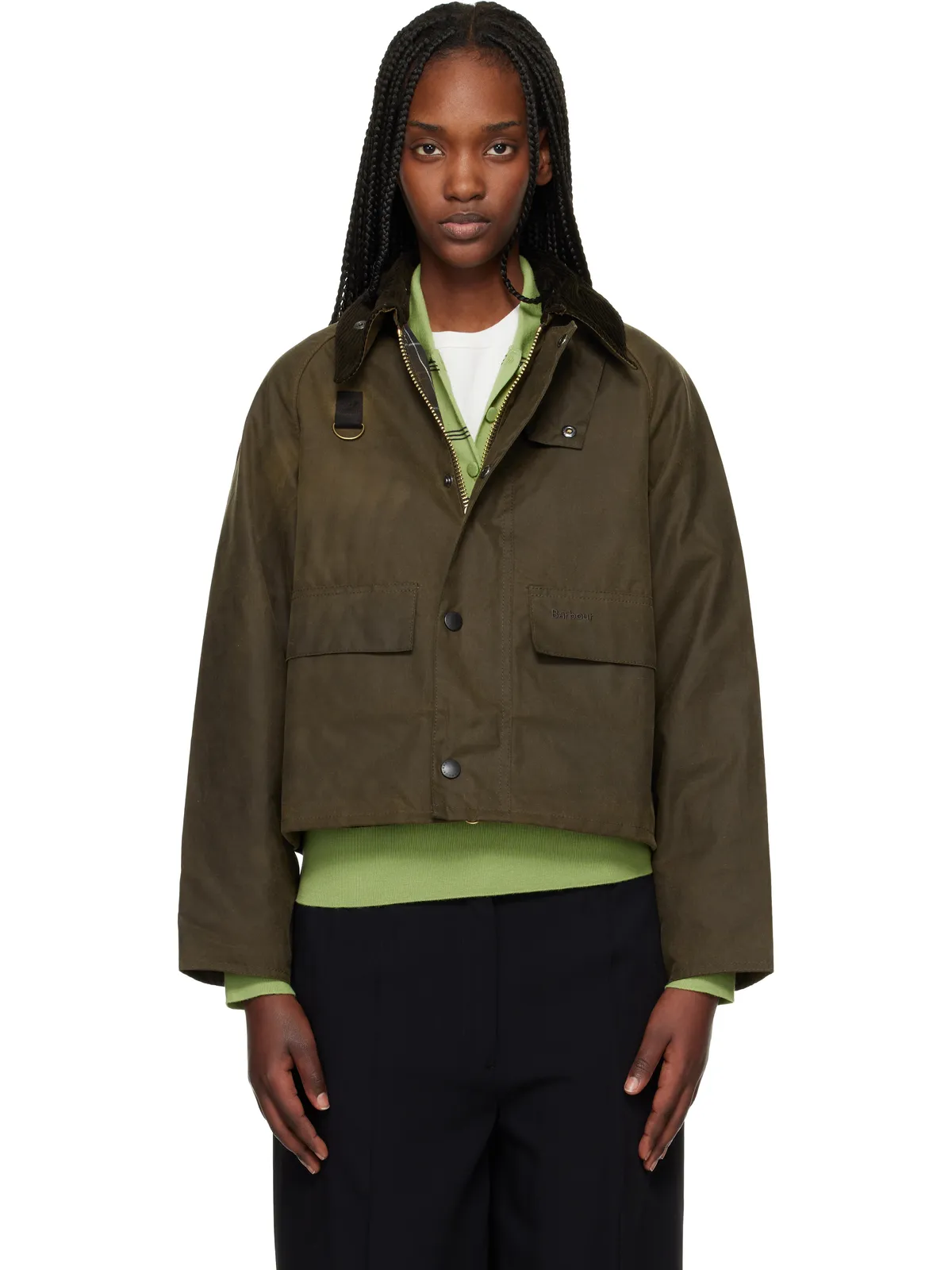 Barbour Spey Slim Waxed ジャケット - 画像1
