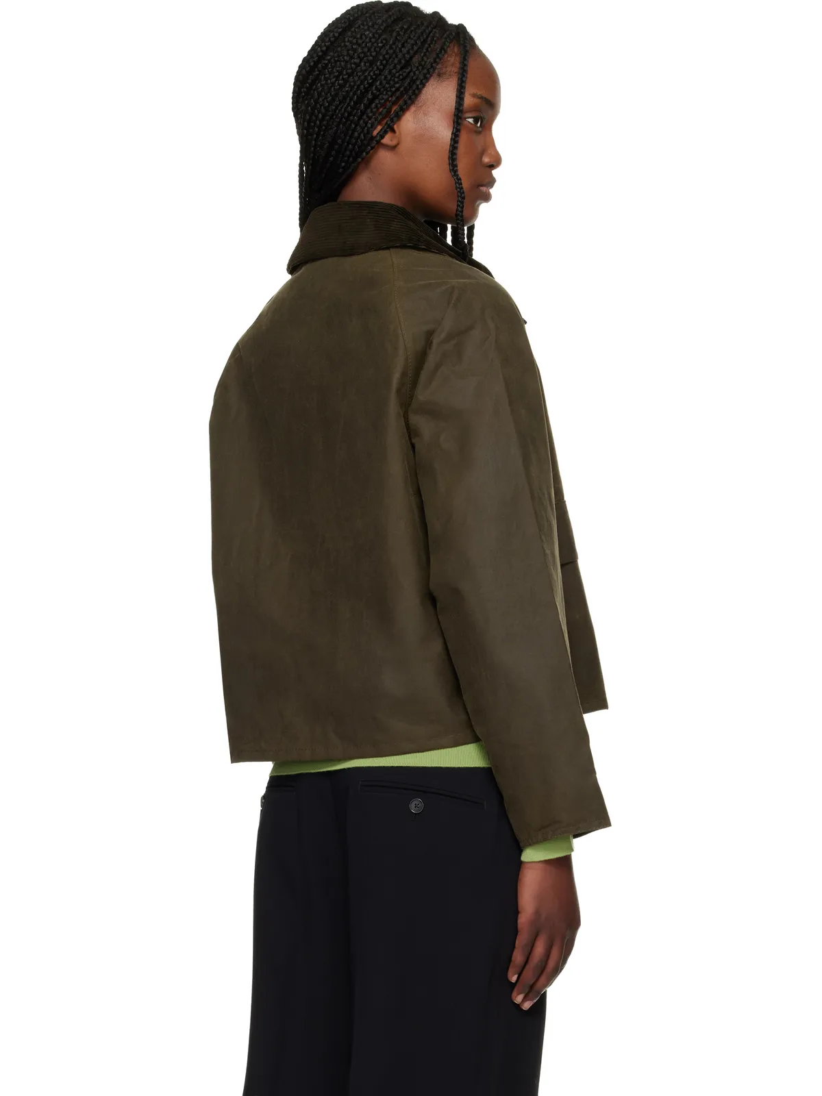 Barbour Spey Slim Waxed ジャケット - 画像3