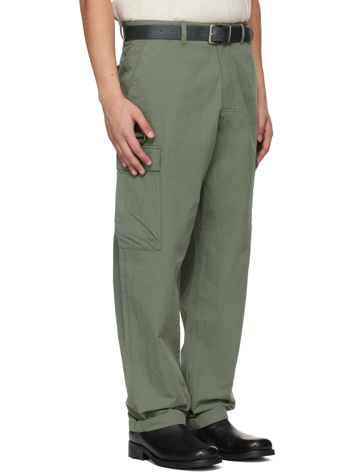 Barbour カーキ Spey Poplin Relaxed カーゴパンツ - 画像2