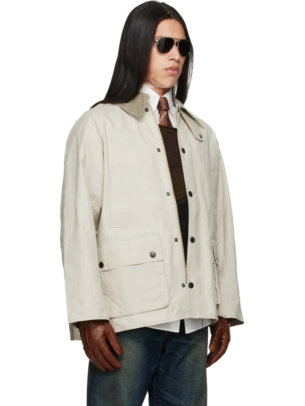 Barbour Oversized Bedale Casual ジャケット - 画像2