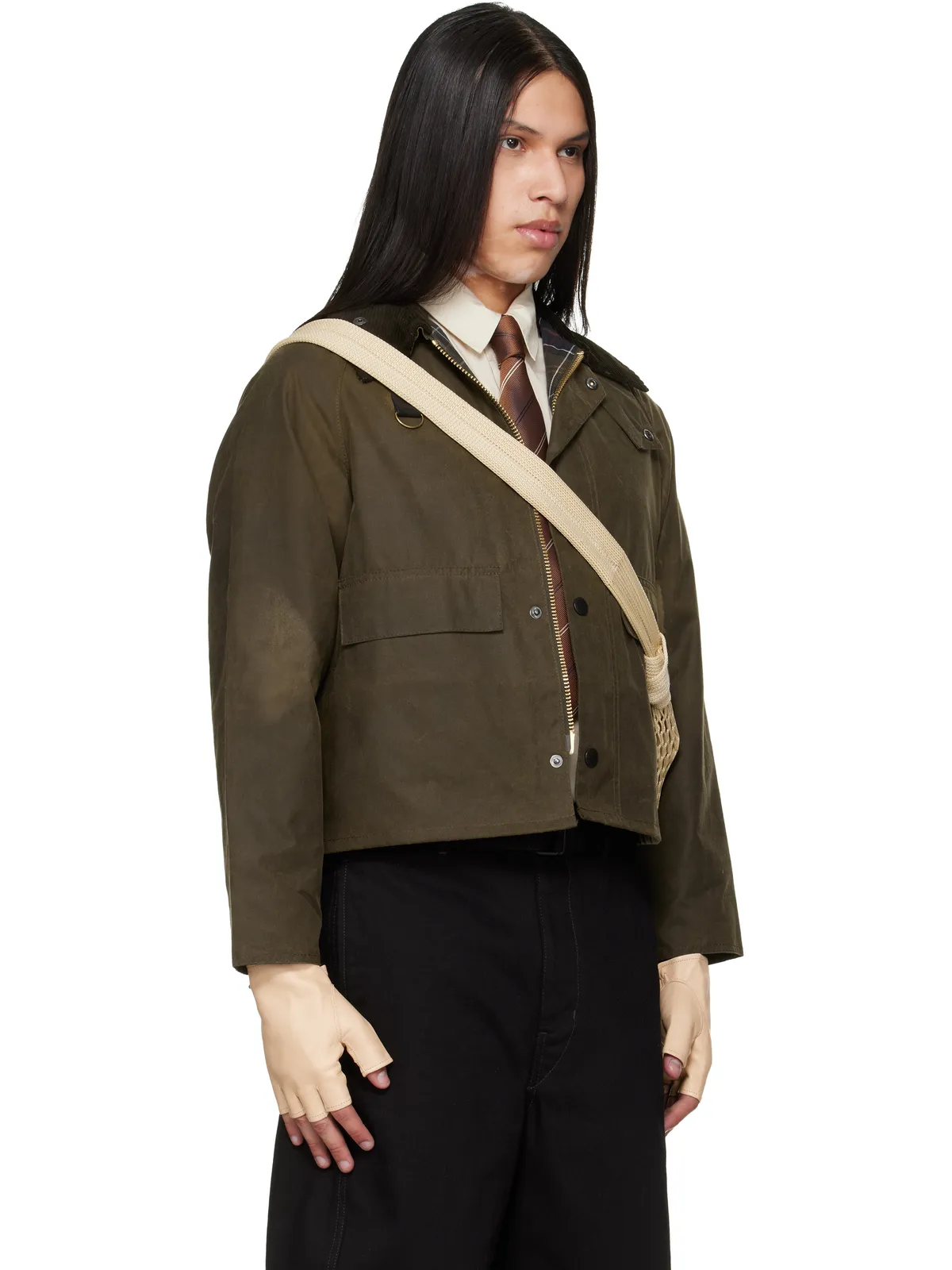 Barbour Spey Slim Waxed ジャケット - 画像2