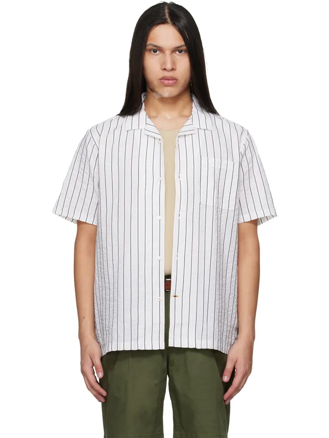 Barbour Barbour Park Seersucker Striped 半袖シャツの商品画像