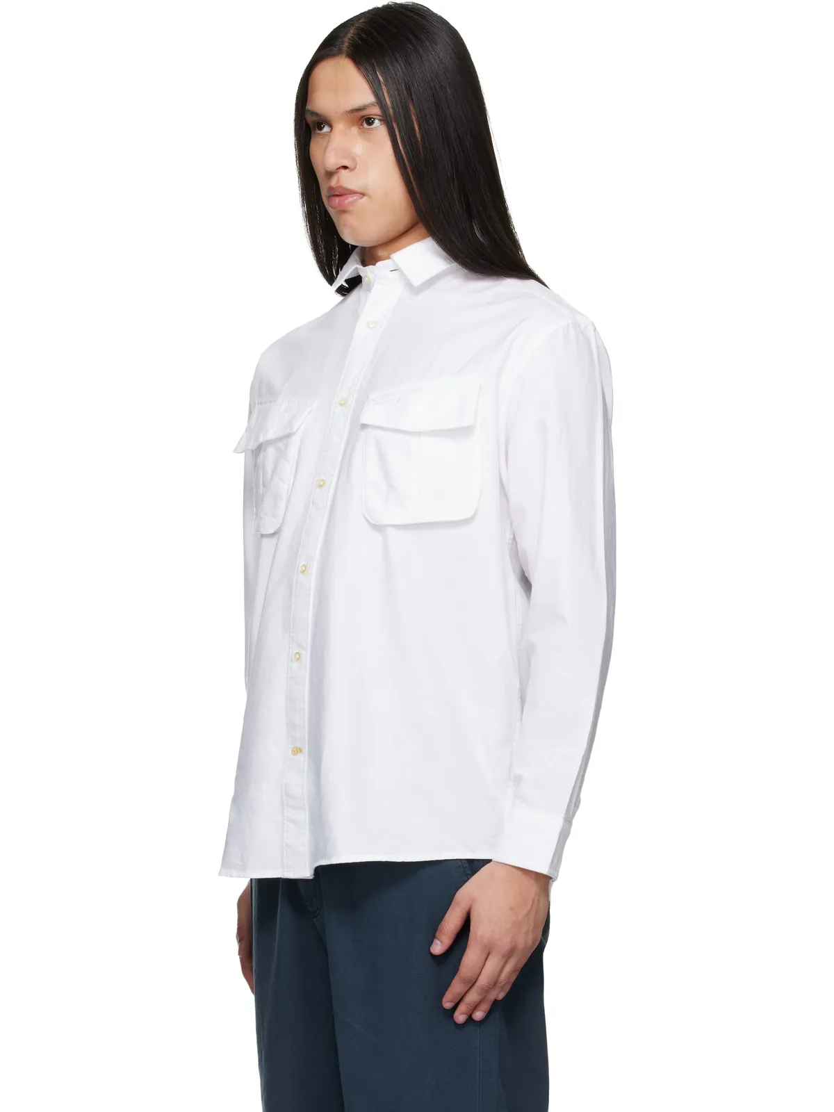 Barbour Arnham Oversized Oxford Jungle シャツ - 画像4