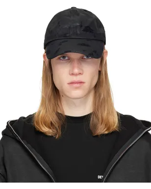 DET BLEV SENT ディストレス ワックス デニム キャップ - サムネイル1