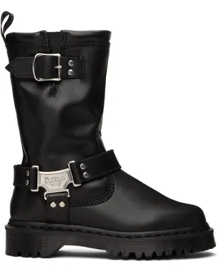 Dr. Martens Anistone Hi レザー バイカーブーツ - サムネイル1