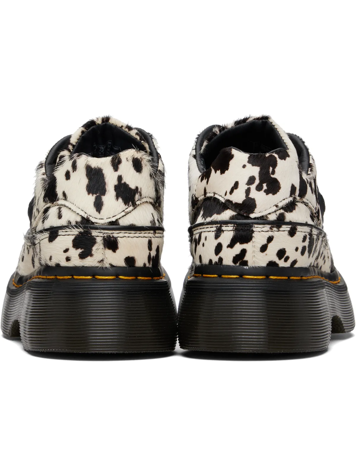 Dr. Martens Buzz 5-Eye Dalmatian Hair On Leather ダービー - 画像2