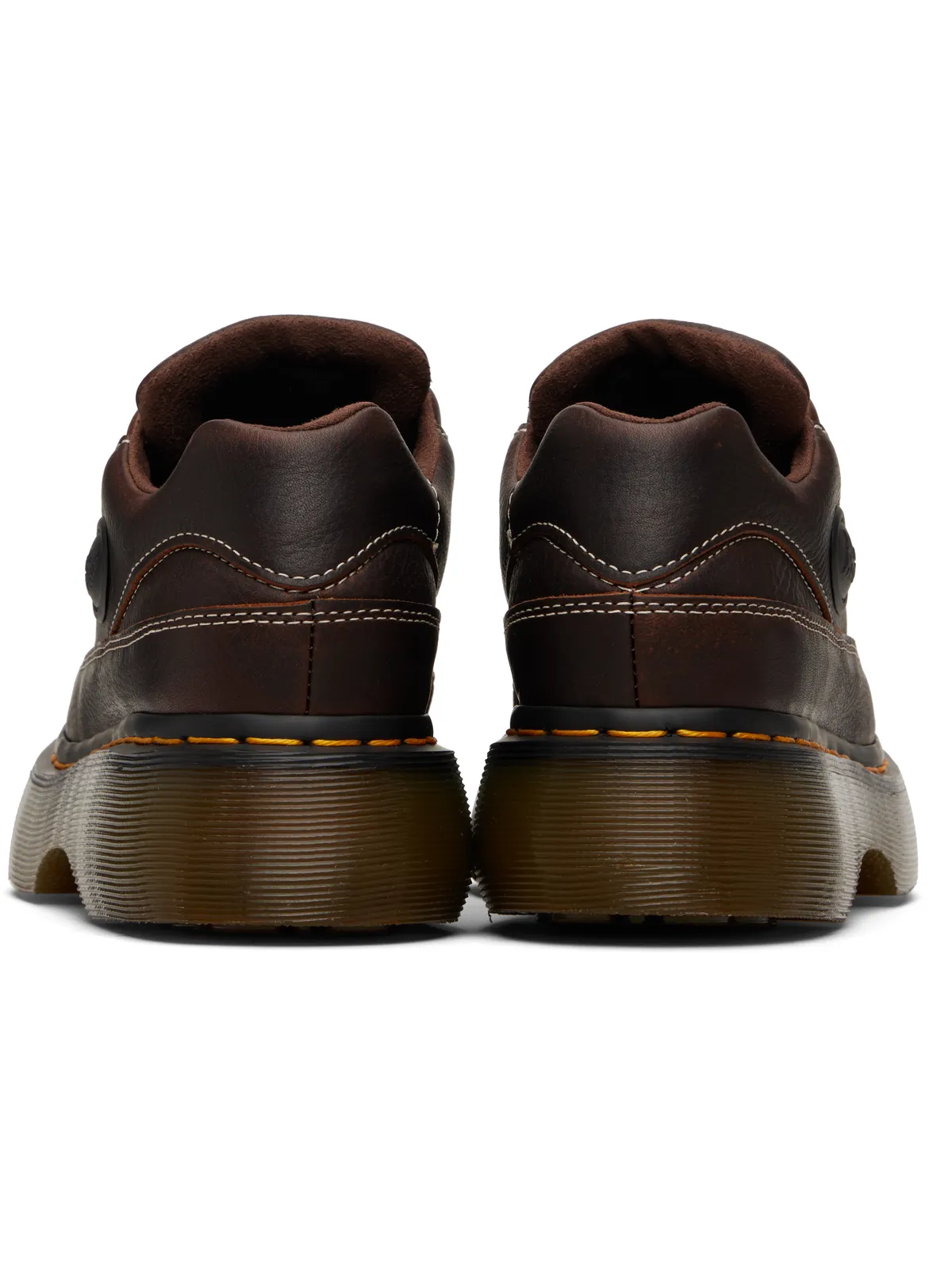 Dr. Martens Buzz 5-Eye Grizzly レザー ダービー - 画像2