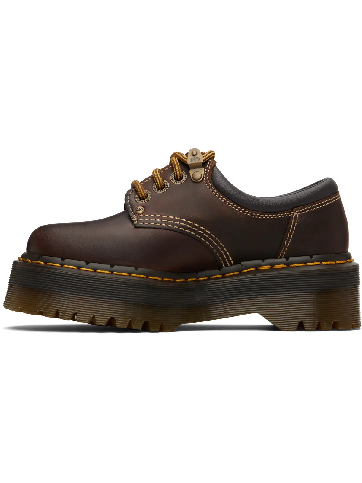 Dr. Martens 8053 Arc レザー プラットフォーム カジュアル ダービー - 画像3