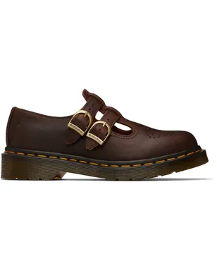 Dr. Martens 8065 クレイジーホース レザー メリージェーン ローファー - サムネイル1