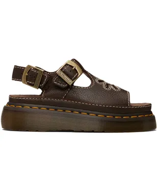 Dr. Martens Dunnet Flower フルグレインレザー サンダル - サムネイル1