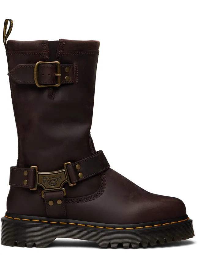 Dr. Martens Dr. Martens Anistone Hi レザー バイカーブーツの商品画像
