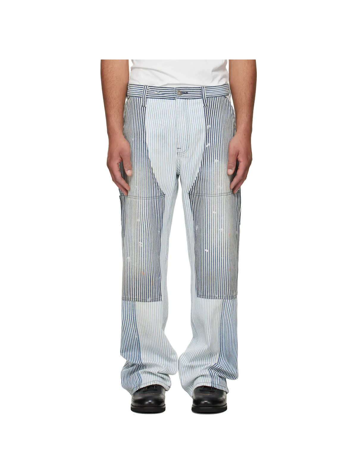 COÛT DE LA LIBERTÉ Max Hickory Stripe Union Work ジーンズ - 画像1