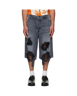 COÛT DE LA LIBERTÉ Zander Rigid Denim Baggy ショートパンツ - サムネイル1