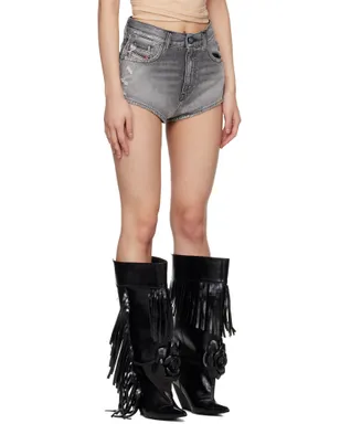 Diesel Frayed Hems デニムショートパンツ - サムネイル2