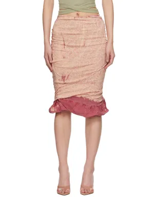 Diesel Treated Double-Layer Puffy Hem ミニスカート - サムネイル1