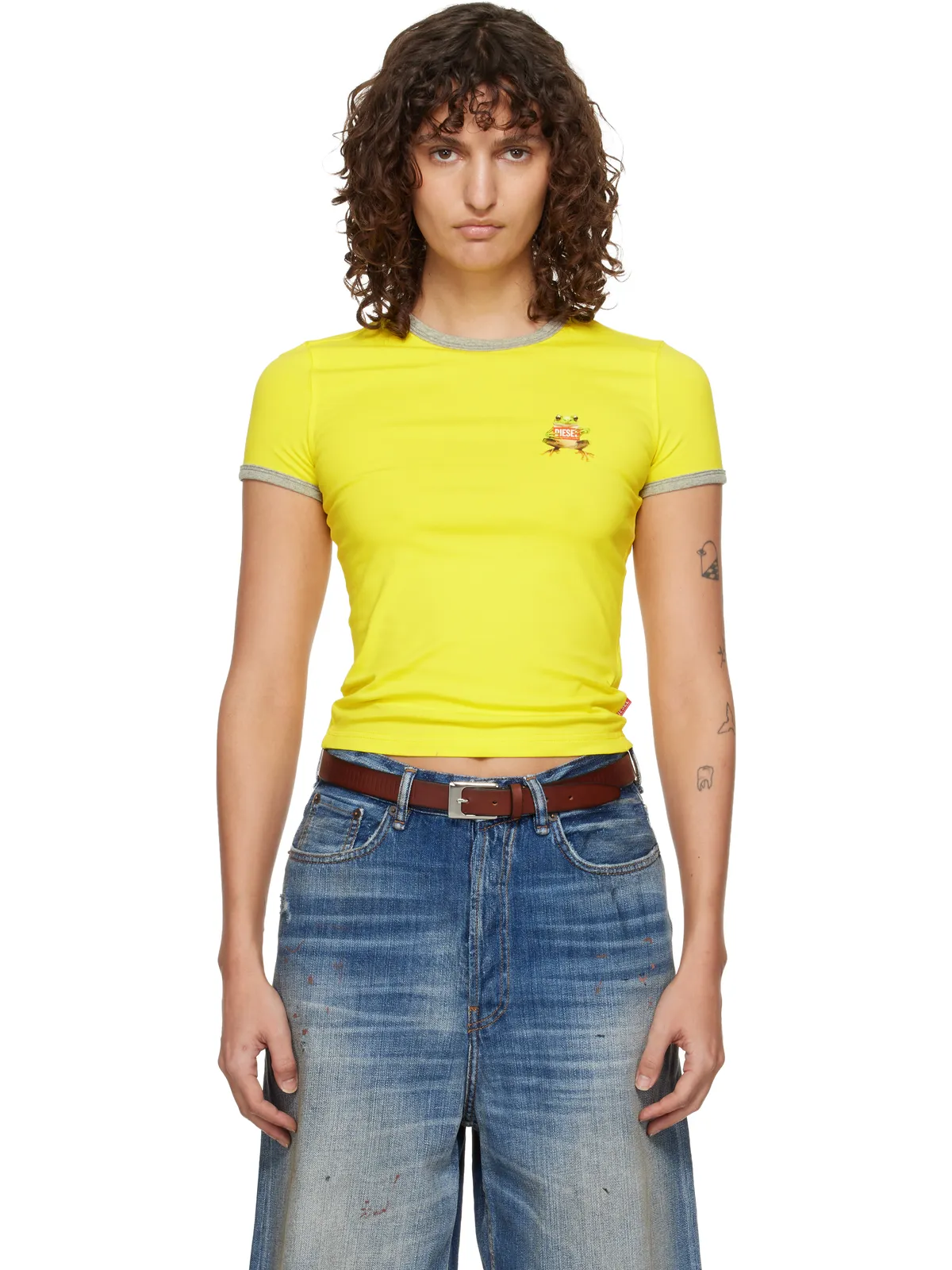 Diesel Frog Print スリムフィットTシャツ - 画像1