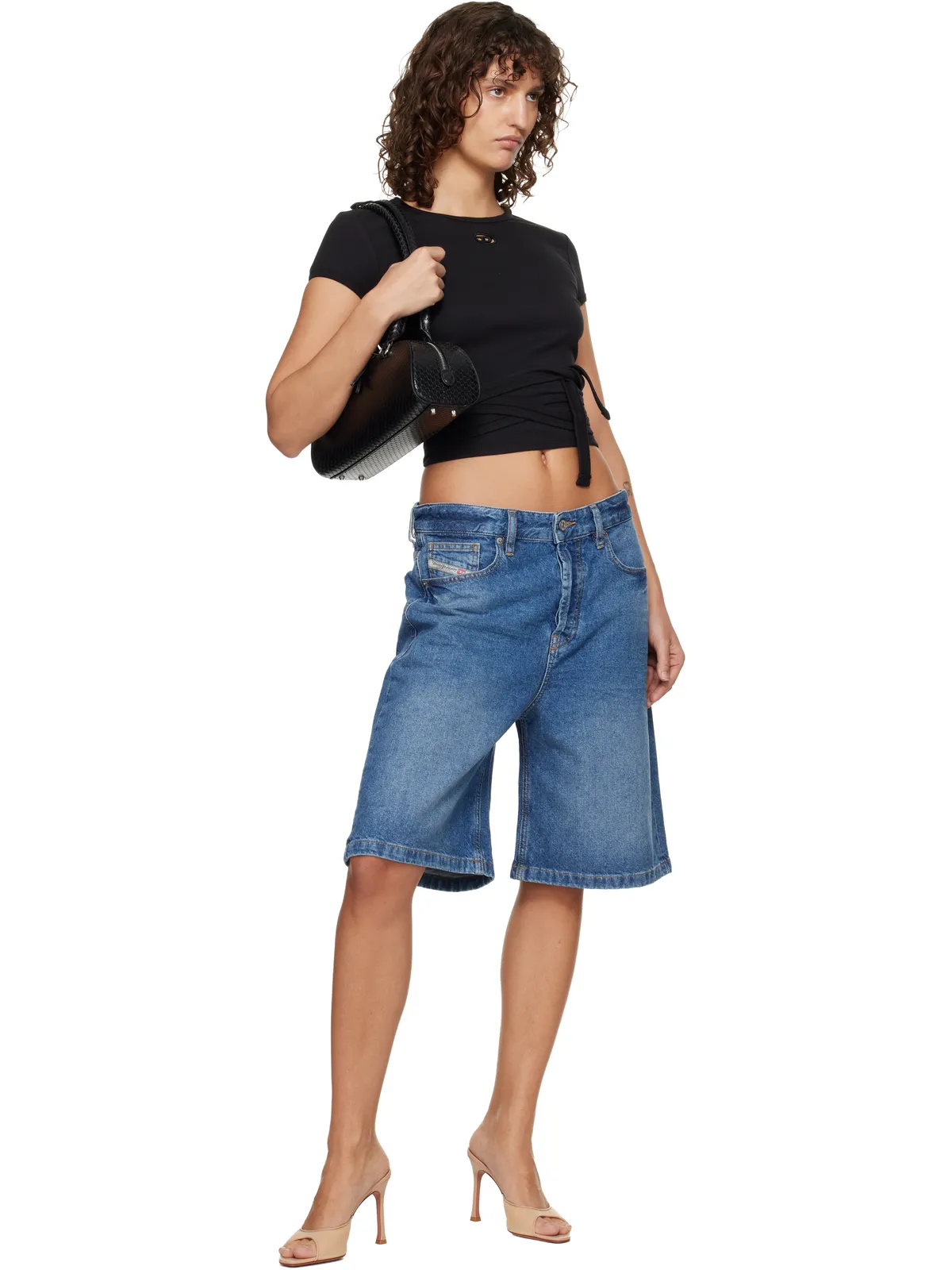 Diesel ラップアラウンド リブTシャツ - 画像4