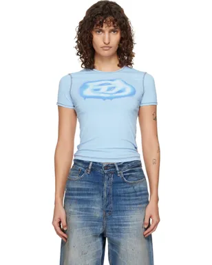 Diesel Slim Graffiti-Effect ロゴ Tシャツ - サムネイル1